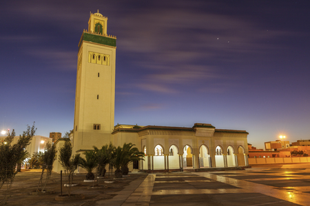 Moulay Abd el Aziz Mosque in Laayoune. Laayoune, Western Sahara, Morocco.の写真素材