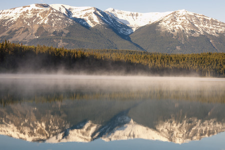Patricia Lake in Jasper National Park. Alberta, Canada.の写真素材