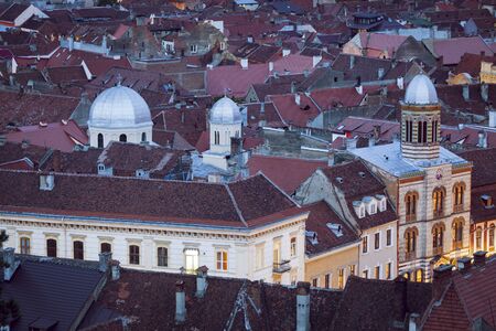 Assumption Church in Brasov. Brasov, Brasov County, Romania.の写真素材