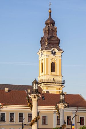 Architecture of central Oradea. Oradea, Bihor County, Romania.の写真素材