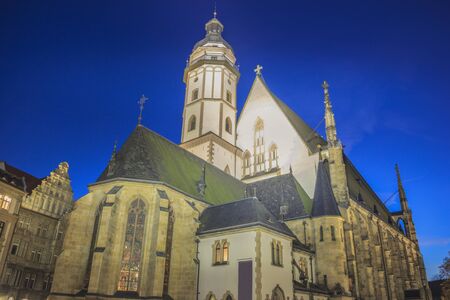 St. Nicholas Church in Leipzig. Leipzig, Saxony, Germany.の写真素材