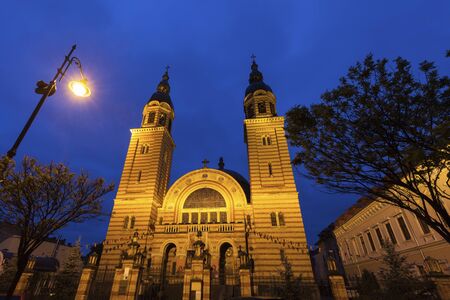 Holy Trinity Cathedral in Sibiu. Sibiu, Sibiu County, Romania.の写真素材