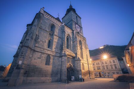 Black Church in Brasov. Brasov, Brasov County, Romania.の写真素材