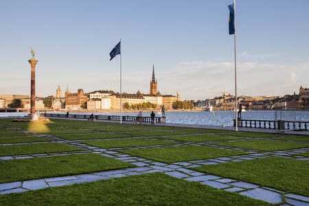 Riddarholmen Church in Stockholm. Stockholm, Sodermanland and Uppland, Sweden.の写真素材