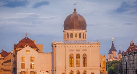 Neolog Synagogue Sion in Oradea. Oradea, Bihor County, Romania.の写真素材