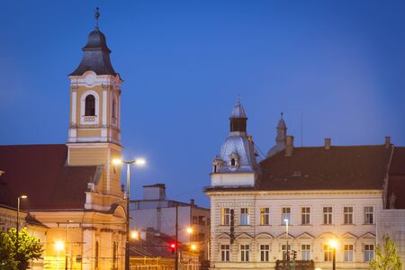Lutheran Church in Cluj-Napoca. Cluj-Napoca, Cluj County, Romania.の写真素材