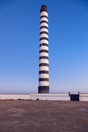 Lighthouse in Dakhla. Dakhla, Western Sahara, Morocco.の写真素材