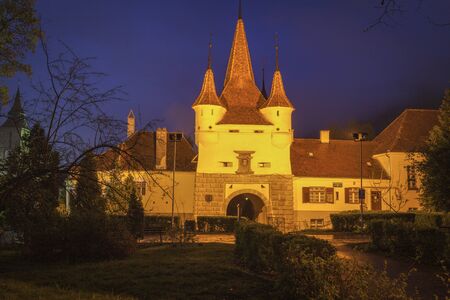 Catherine Gate in Brasov. Brasov, Brasov County, Romania.の写真素材