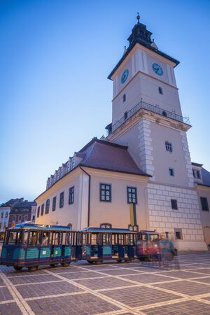 Council Square in Brasov. Brasov, Brasov County, Romania.の写真素材