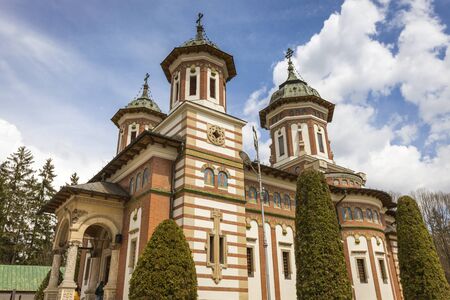 Sinaia Orthodox Monastery. Sinaia, Prahova County, Romania.の写真素材