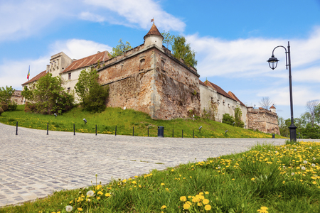 Brasov fortress. Brasov, Brasov County, Romania.のeditorial素材