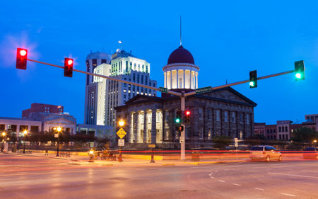  Springfield, Illinois - old State Capitol Building.  Springfield, Illinois, USA. 