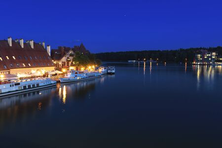 Panorama of Mikolajki. Mikolajki, Warmian-Masurian, Poland.の写真素材