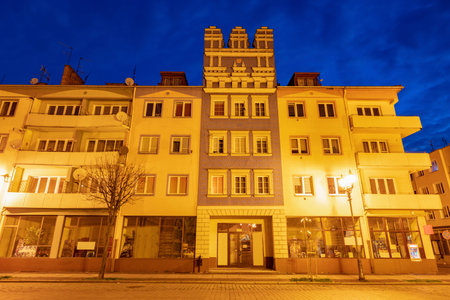 Panorama of Brzeg. Brzeg, Opole, Poland.