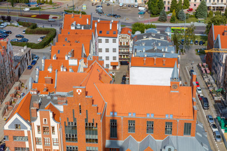 Aerial view of Elblag. Elblag, Warmian-Masurian, Poland.