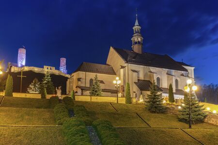 St. Bartholomew Church in Checiny. Checiny, Holy Cross, Poland.の写真素材