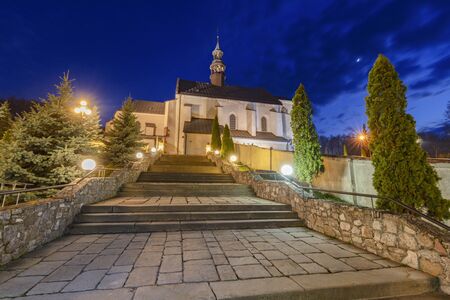 St. Bartholomew Church in Checiny. Checiny, Holy Cross, Poland.の写真素材