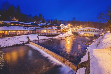 Elbe River in Spindleruv Mlyn. Spindleruv Mlyn, Hradec Kralove, Czechia.の写真素材