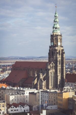 St. Stanislaus and St. Wenceslaus Cathedral in Swidnica. Swidnica, Lower Silesia, Poland.の写真素材