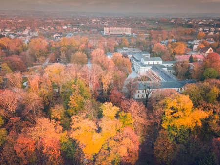 Panorama of Busko Zdroj. Busko Zdroj, Holy Cross, Poland.の写真素材