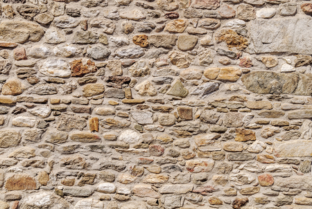 Beautiful old castle stone wallの写真素材