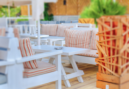 Beach club close backgroundの写真素材