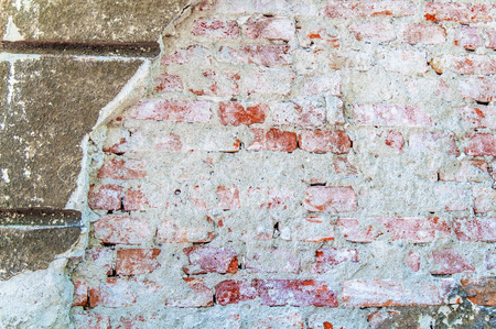 Old brick wall backgroundの写真素材