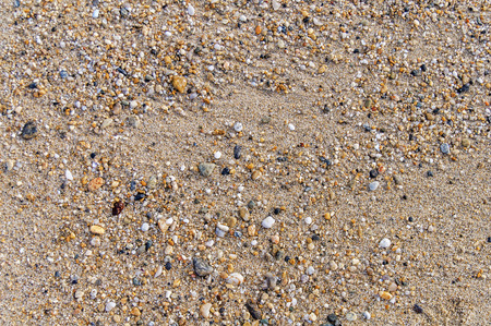 Sandy beach and stone for backgroundの写真素材
