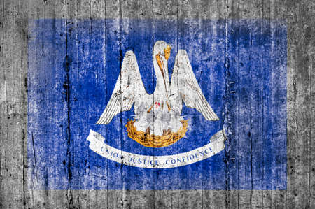 Louisiana concrete flagのeditorial素材