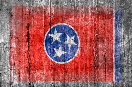 Tennessee concrete flagの写真素材