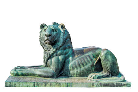 Ancient statue of lion in Sofia cityの写真素材