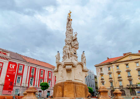 TIMISOARA, ROMANIA - OCTOBER 15, 2016 The Serbian Orthorox church the oldest one in Timisoaraのeditorial素材
