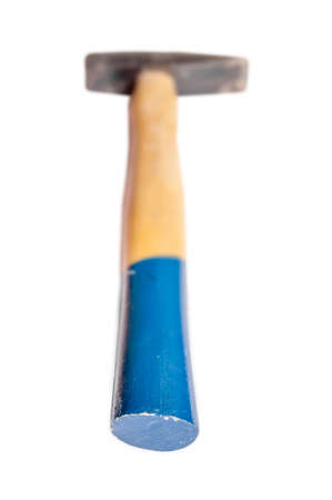 Old hammer handle equipment for construction and repair tool for workの写真素材