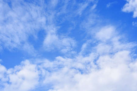 Abstract bue sky with white clouds at summer dayの写真素材