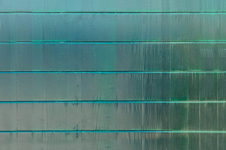 Green and blue natural wooden background timber pattern close