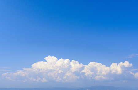 Blue cloudy nature sky backgroundの写真素材