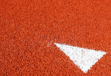 a  abstrack sign on running trackの写真素材
