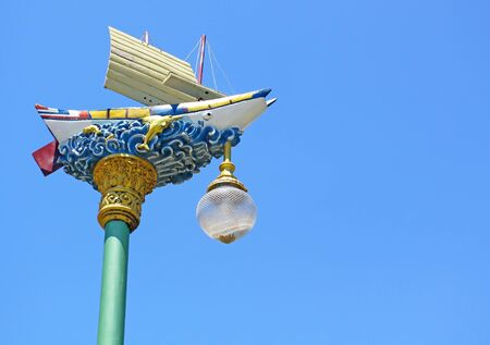 Ship pole in Phuket, traditional の写真素材