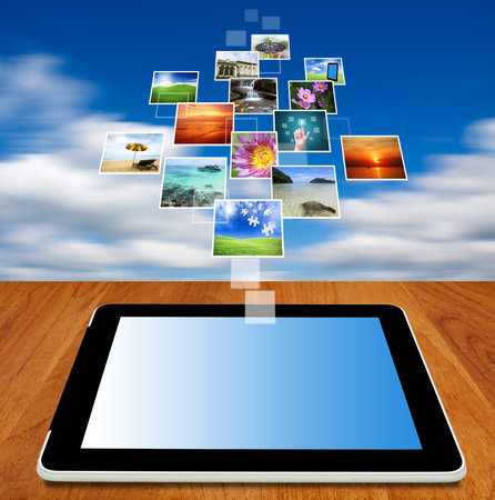 tablet computer streaming images