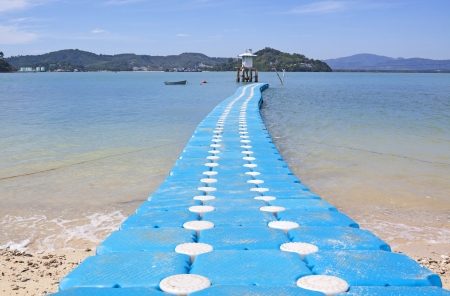 jet float on the andaman seaの写真素材