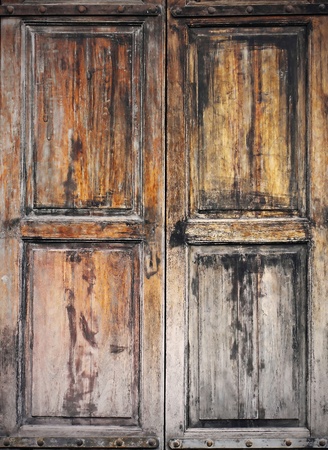 Very old grunged wooden window の写真素材