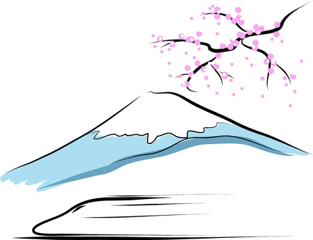 mount fuji のイラスト素材