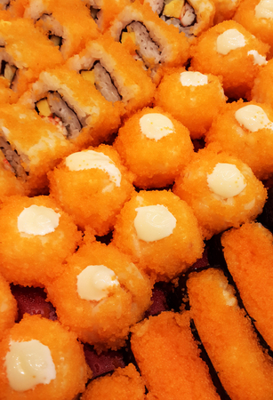 Japanese seafood sushi の写真素材