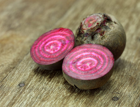 freshly  beetroot on wooden board