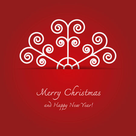 Christmas background and snowflakes illustration.のイラスト素材