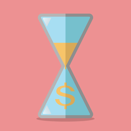 Time is money concept vector illustrationのイラスト素材