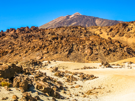 Mount Teide in Teide National Park, Tenerife, Canary Islands, Spain.の写真素材