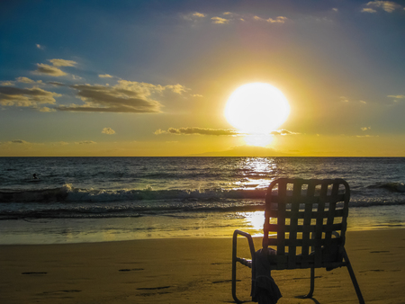 Taken on the beach Maui, kamaole Beach Park, Hawaii, United States.の写真素材
