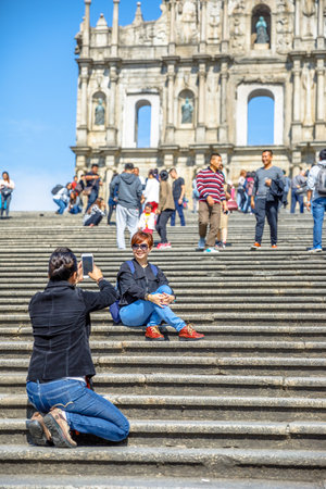 St. Pauls Cathedral Macauのeditorial素材