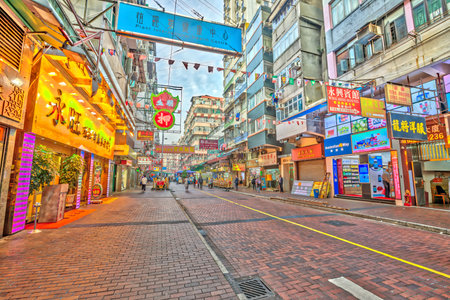 Temple Street Night Marketのeditorial素材